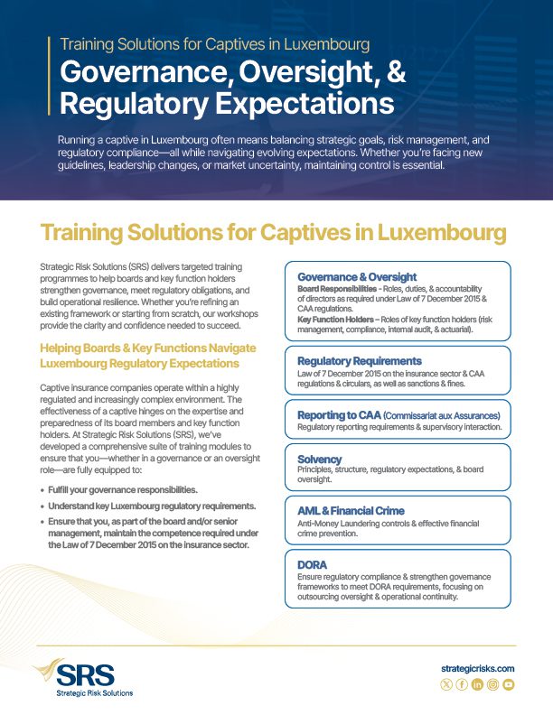 SRS Luxembourg Training Flyer