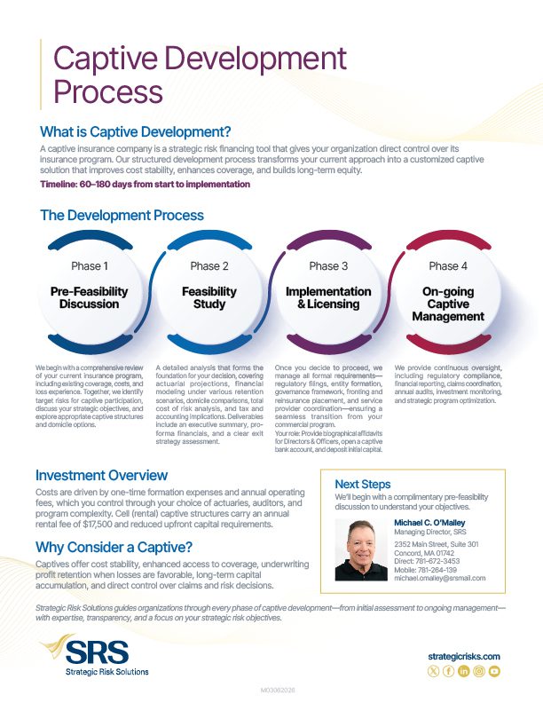 Captive Development Process Brochure